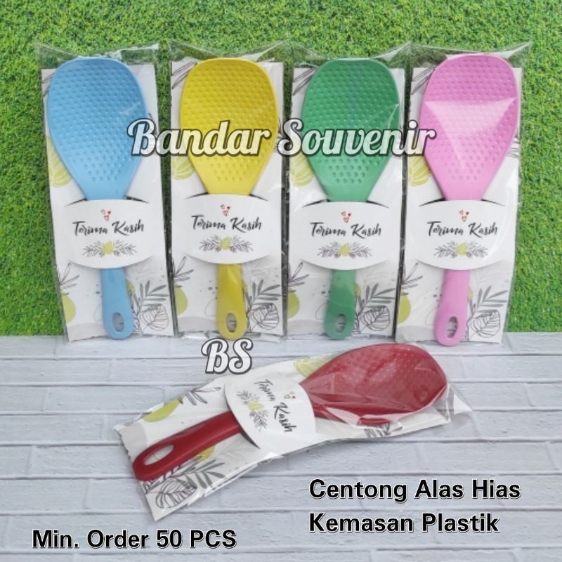 [50 PCS] Centong Tebal+Alas Shabby Souvenir Dikemas Plastik