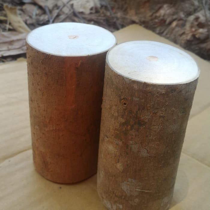 Medium wood log tinggi 10 cm diameter 6-7 cm dekorasi craft