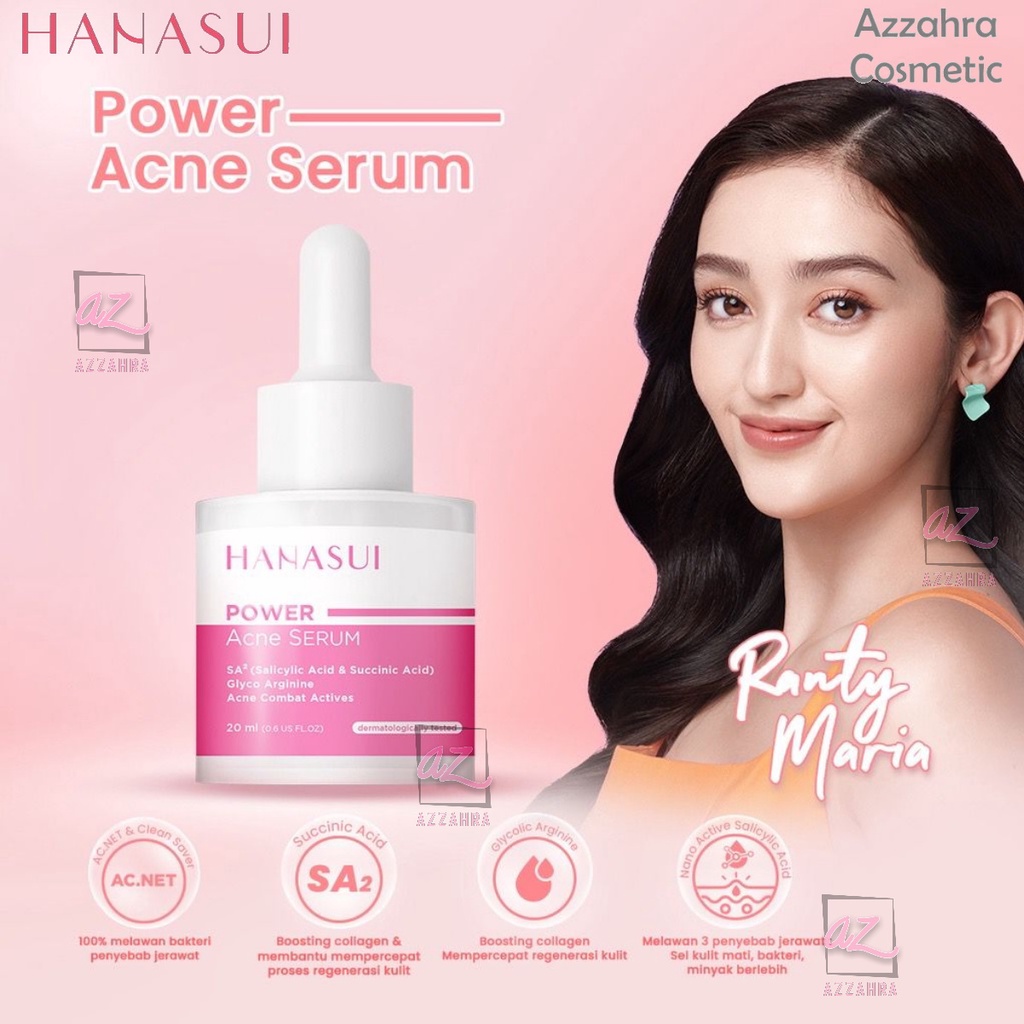 Hanasui Power Acne Serum 20ml | 4x Lebih Cepat Membantu Mengurangi Jerawat