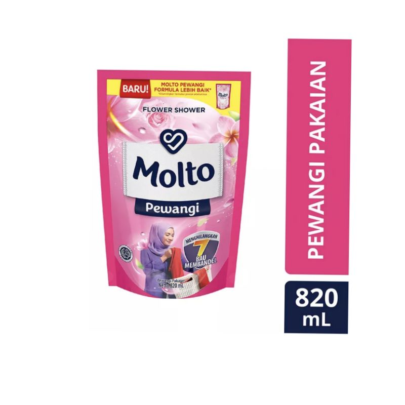 MOLTO Pewangi Pakaian Pouch Refill 820ml/780ml