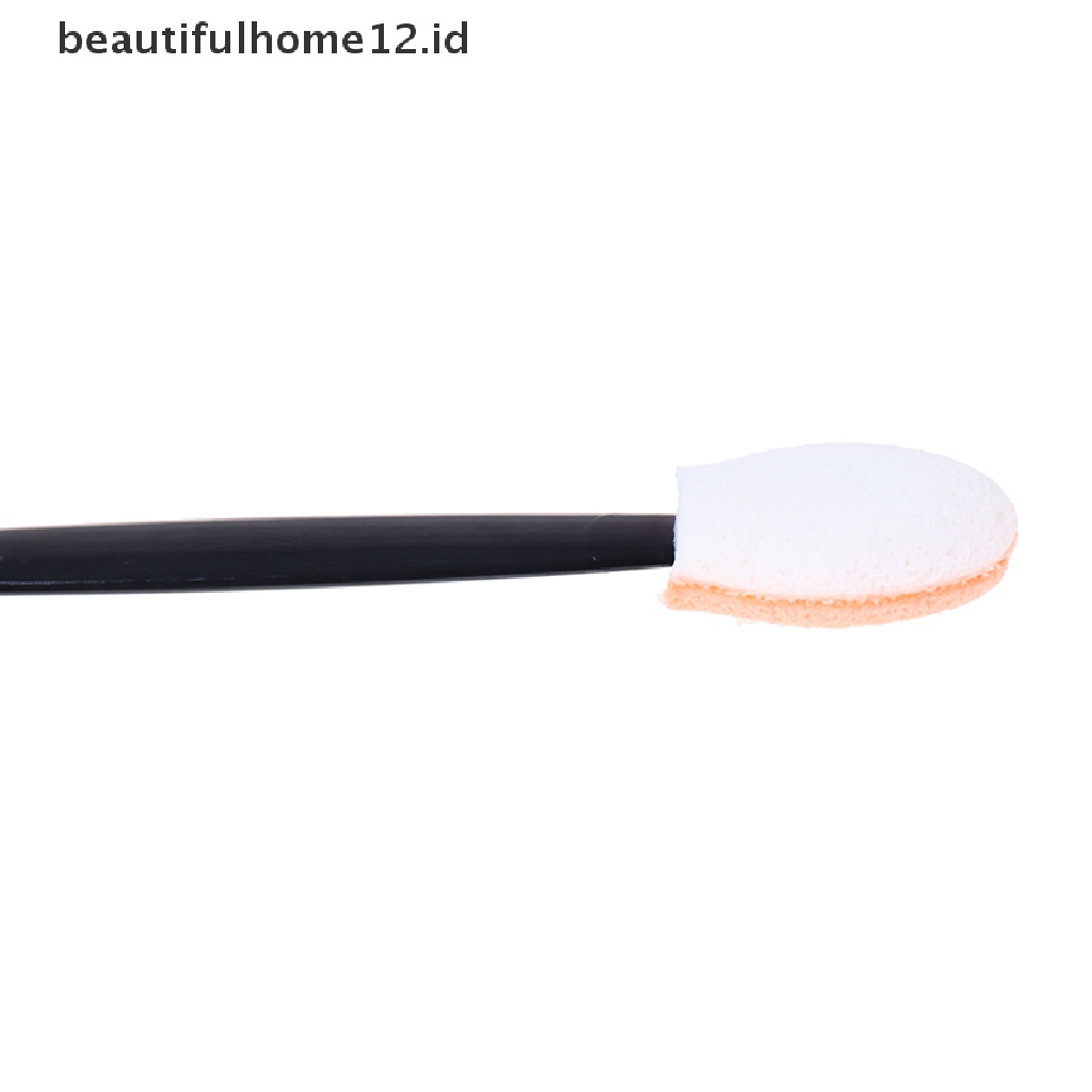 (Beautifulhome12.Id) 100pcs / Set Brush Eyeshadow Kepala Ganda Sekali Pakai Untuk Makeup / Kosmetik Wanita