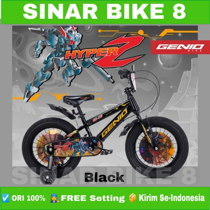 Sepeda Anak Laki Ukuran 12 16 18 Inch BMX GENIO HYPER Z