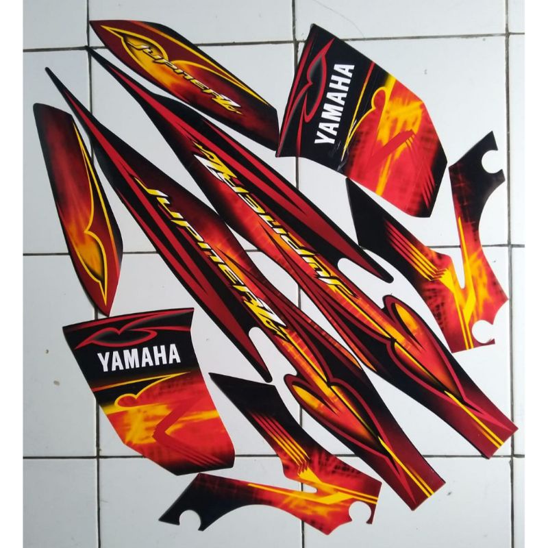 Striping Jupiter Z Burhan 2008 2009 Stiker motor jupiter z 2008
