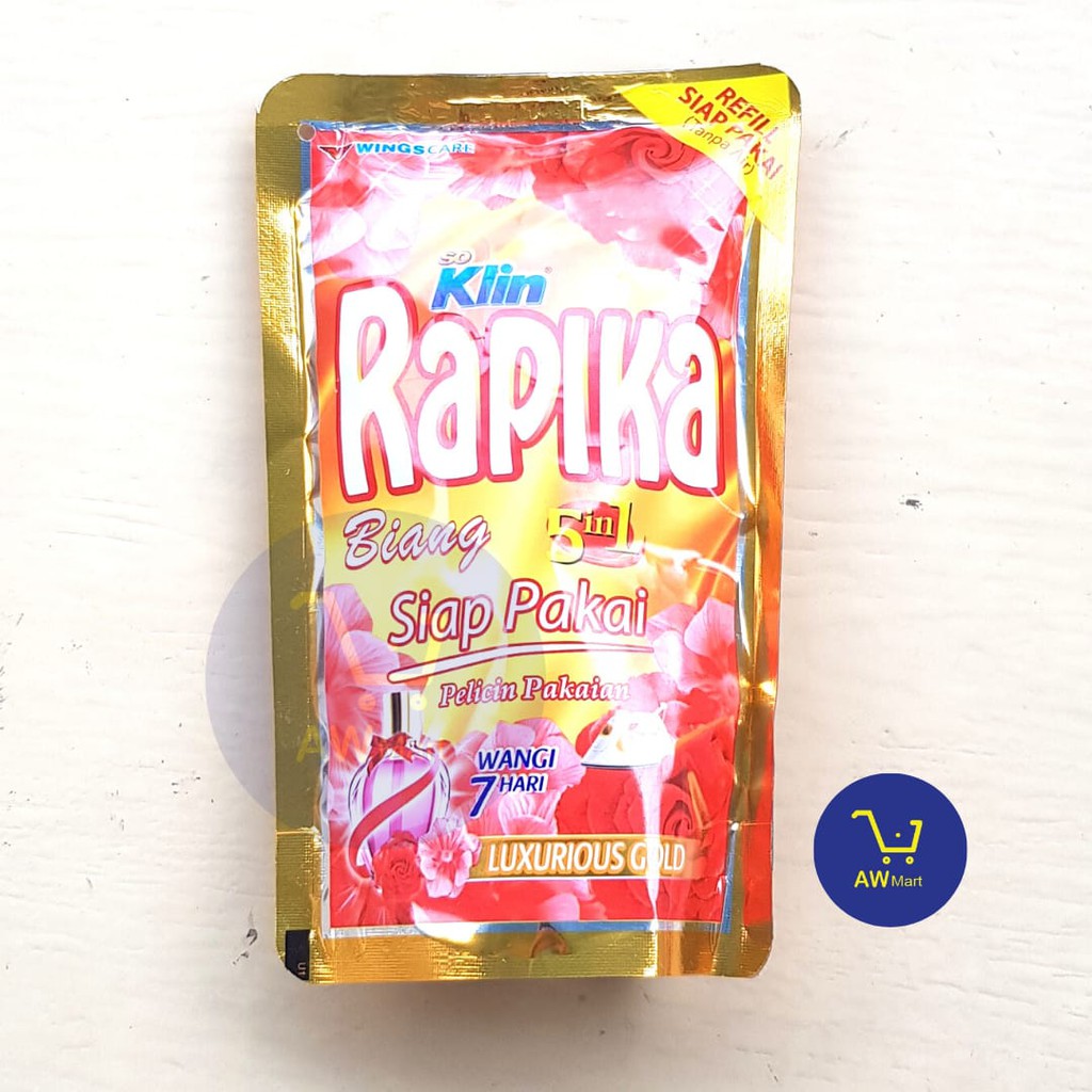 SOKLIN RAPIKA BIANG 5 IN 1 250ML - PELICIN , PELEMBUT &amp; PEWANGI PAKAIAN (DARI PABRIK LANGSUNG)