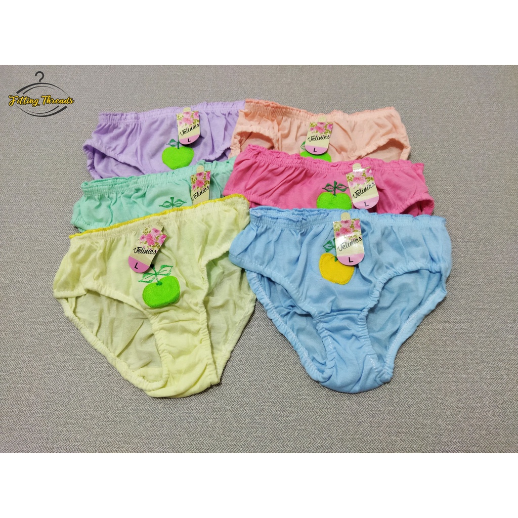 3 Pcs Daleman Celana Dalam Anak Perempuan Polos / CD Sempak Anak Cewek Velinies