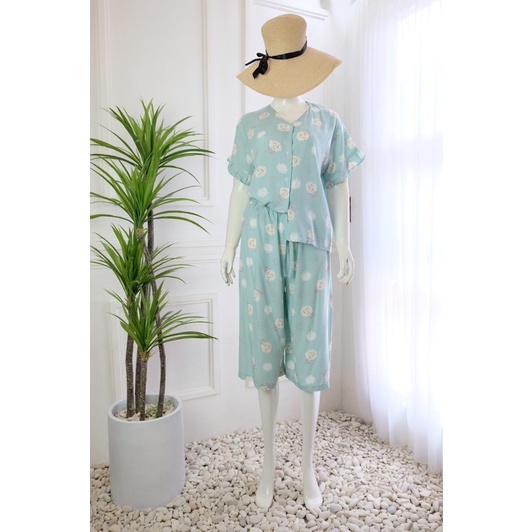 MILO SET-Soft biru bunga ptih