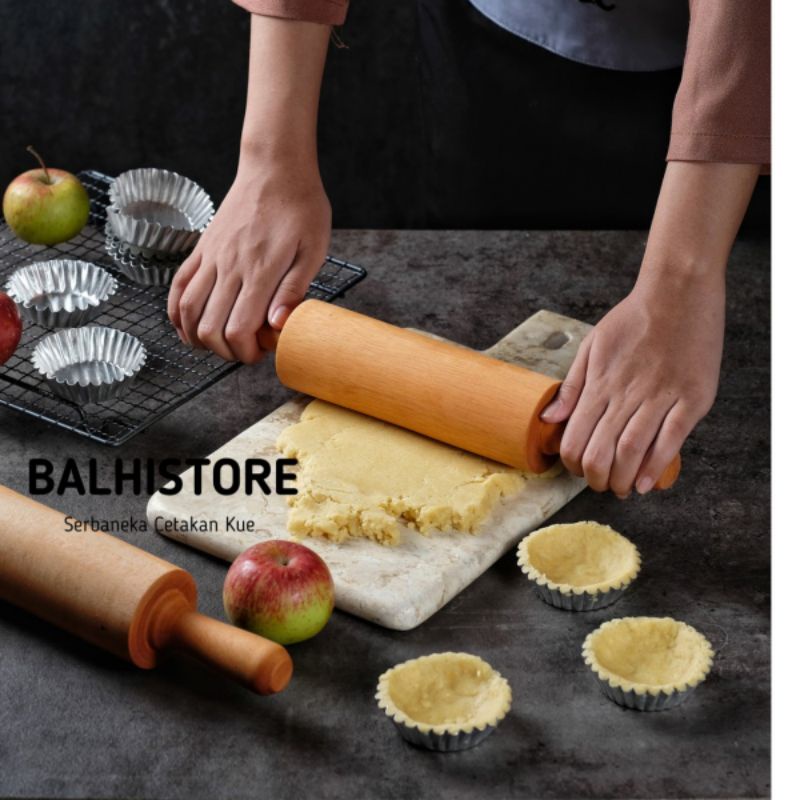 BLS013 Rolling Pin Kayu / Alat Penggilas Adonan Kue