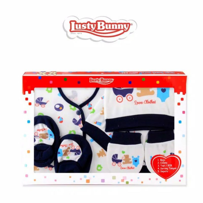 LustyBunny Baju Bayi Set 5 in 1 0-6m