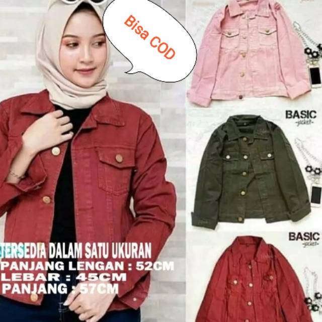 COD JAKET Jeans Crop Biondy Girl Medan #Firmankurn