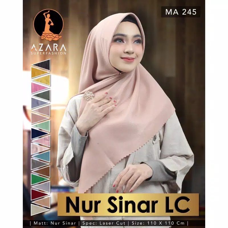 JILBAB SEGIEMPAT AZARA GLAMOUR