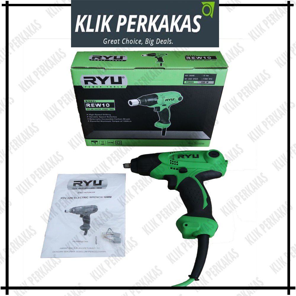 RYU ELECTRIC WRENCH / MESIN BUKA BAUT REW 10