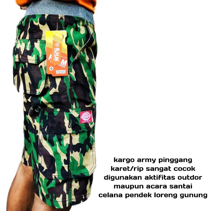 Celana pendek army pria-celana pendek loreng pria-celana pendek kargo