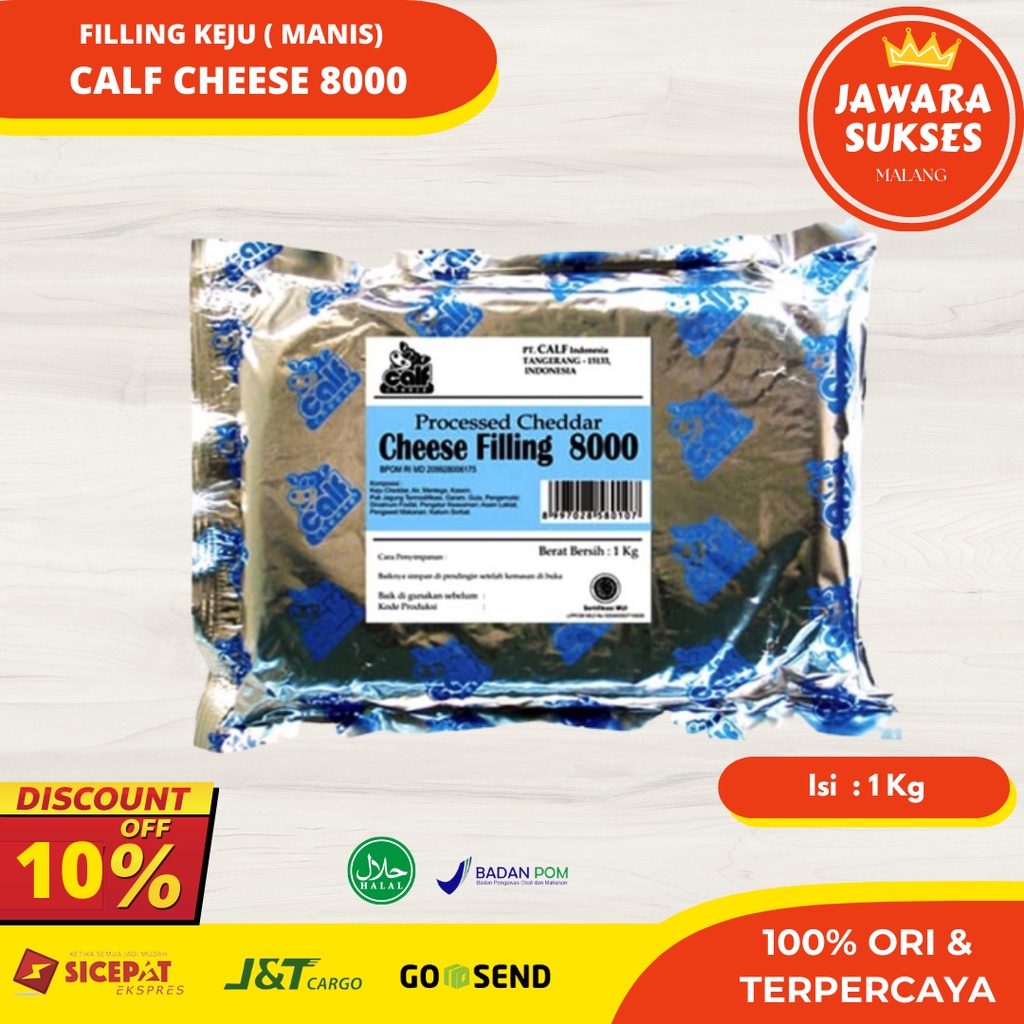

Calf Cheese Filling 8000 1 Kg | Filling / Calf Merah Isian Keju