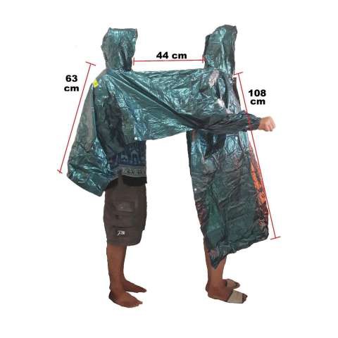 Elmondo Jas Hujan Poncho Lengan 2 in 1 Funtastic Kepala 2 (untuk boncengan)