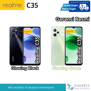 Realme C35 4/64GB - 4/128GB ( 64 + 128 ) - Garansi Resmi Realme