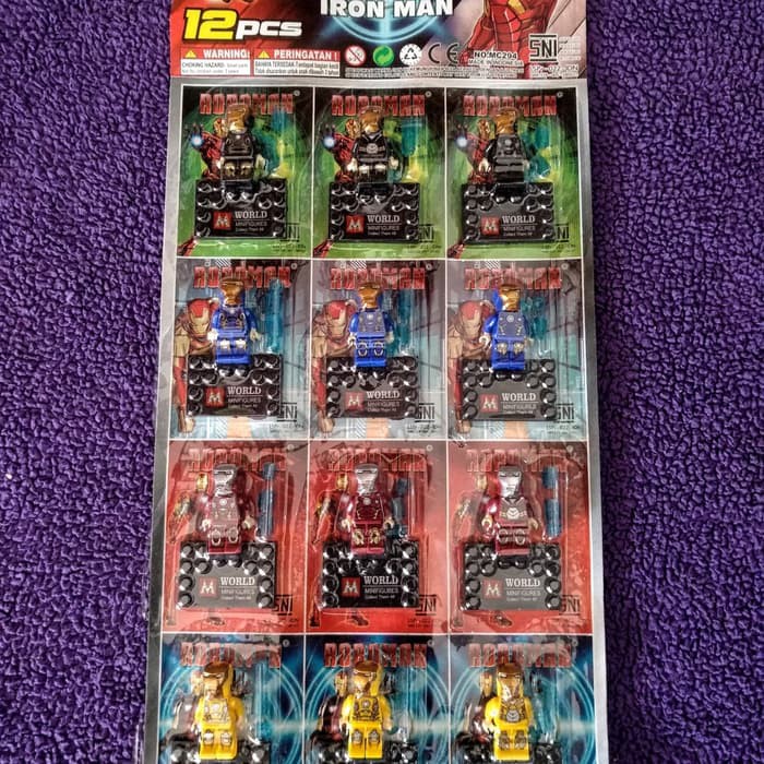 MINI FIGURES LEGO IRON MAN SUPERHERO BRICKS - MAINAN LEGO KW AVENGERS