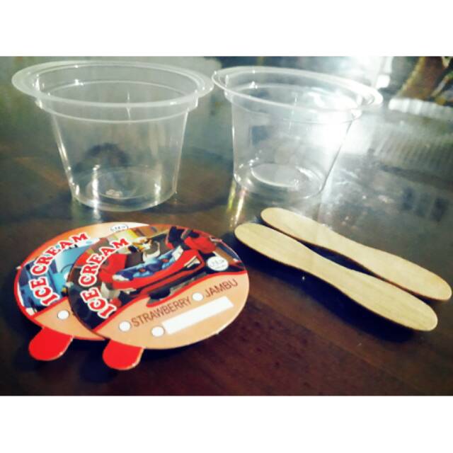 

Paket cup es krim kecil plastik