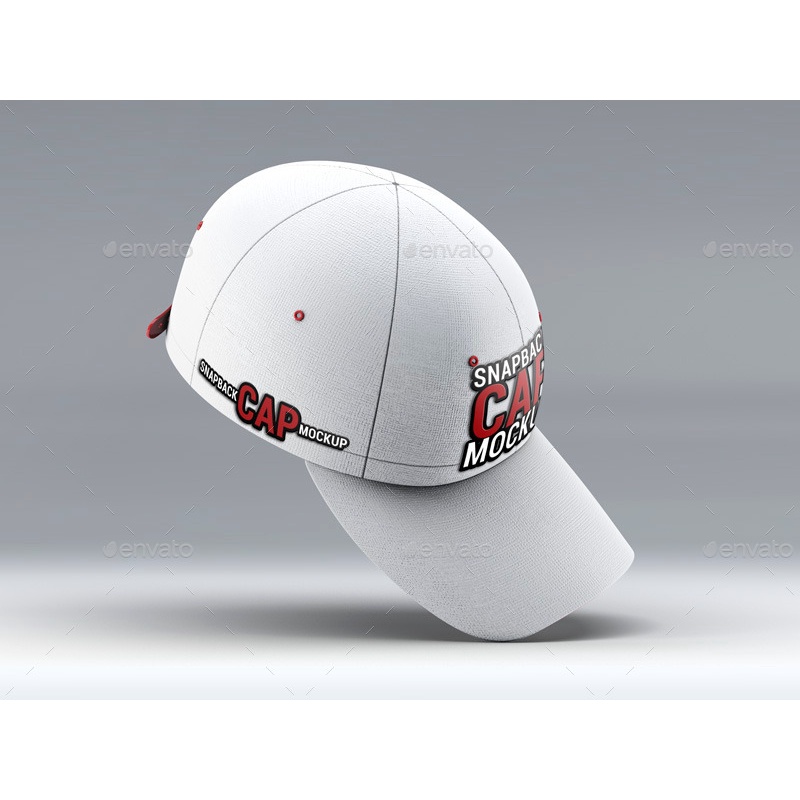 Snapback Baseball Cap Mockup - Photoshop