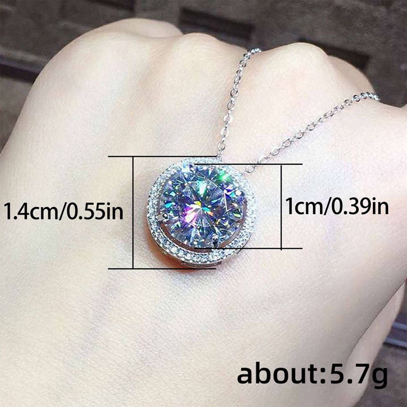 Kalung Liontin Kristal Cubic Zirconia Untuk Wanita