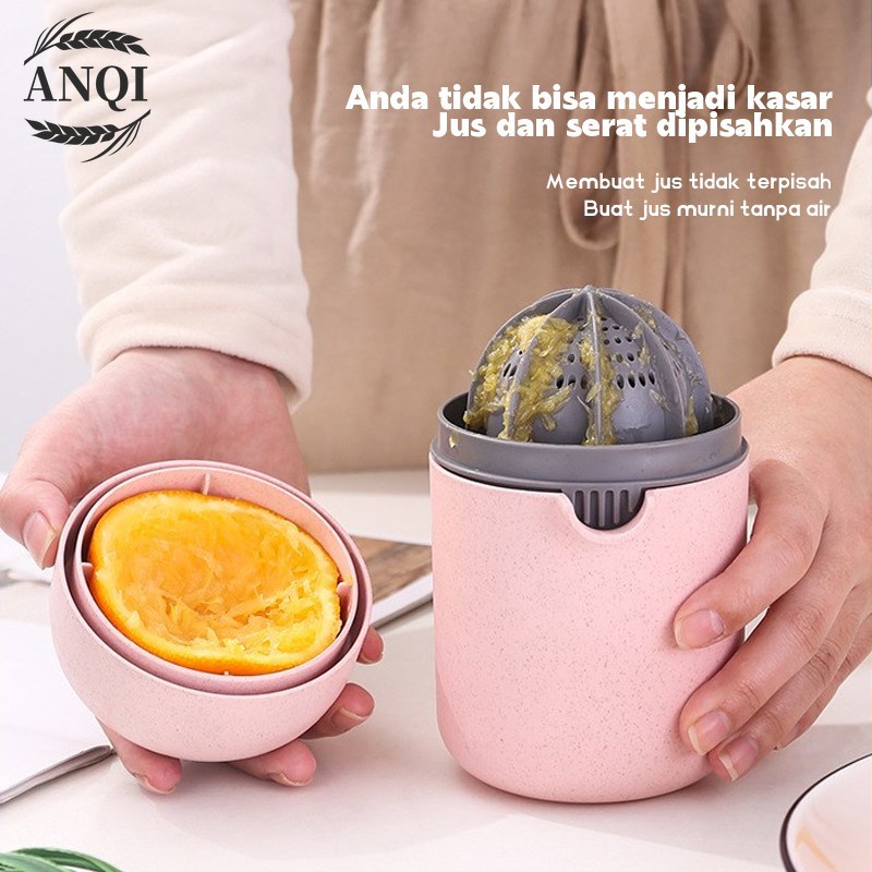 ANQI 1888 Perasan jeruk Alat Peras Jeruk &amp; Lemon Alat Peras Squeezer Jeruk Juicer Extractor Mini Manual Fruit Cup