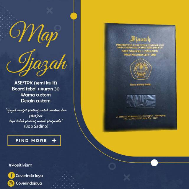 

Map Ijazah ukuran F4/A4 isi 2 lembar