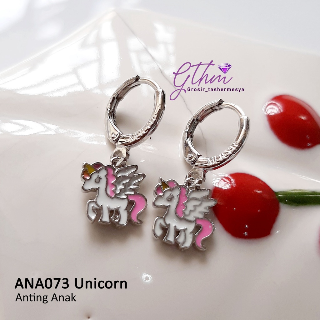 Anting Anak Unicorn Wing Kuda Poni Perhiasan Fashion Anti Karat Anti Alergi ANA073 GTHM