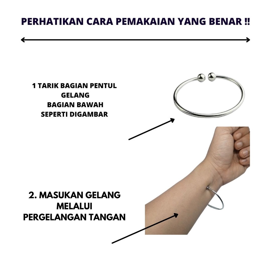 GELANG BAYI. GELANG  BAJA PUTIH ANTI KARAT SELAMANYA