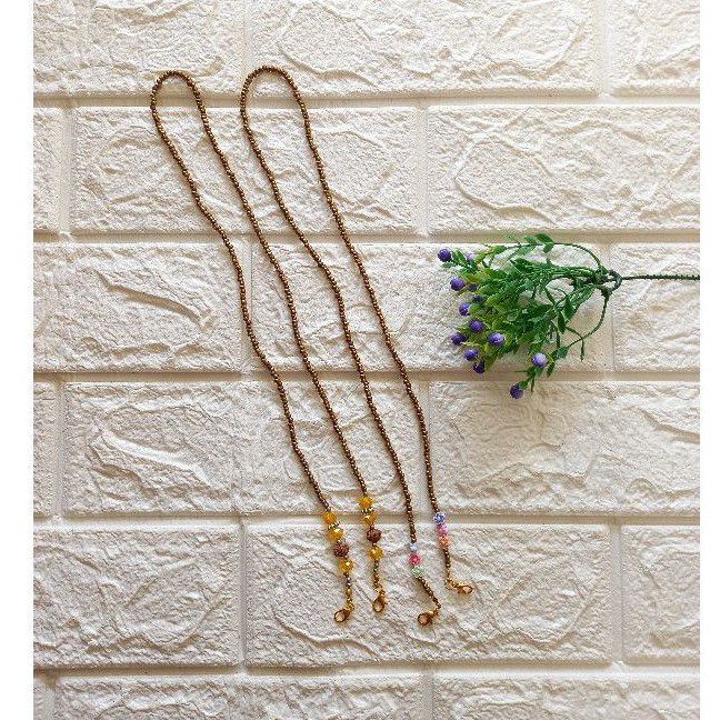 STRAP MASKER GOLD SERIES KALUNG MASKER TALI MASKER GANTUNGAN MASKER LANYARD KOREA STYLE STRAP MASK