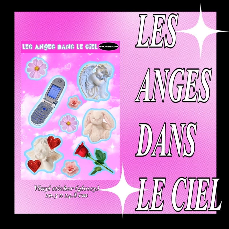 

[BFORBEADS] les anges dans le ciel sticker| polco | bullet journal | deco sticker
