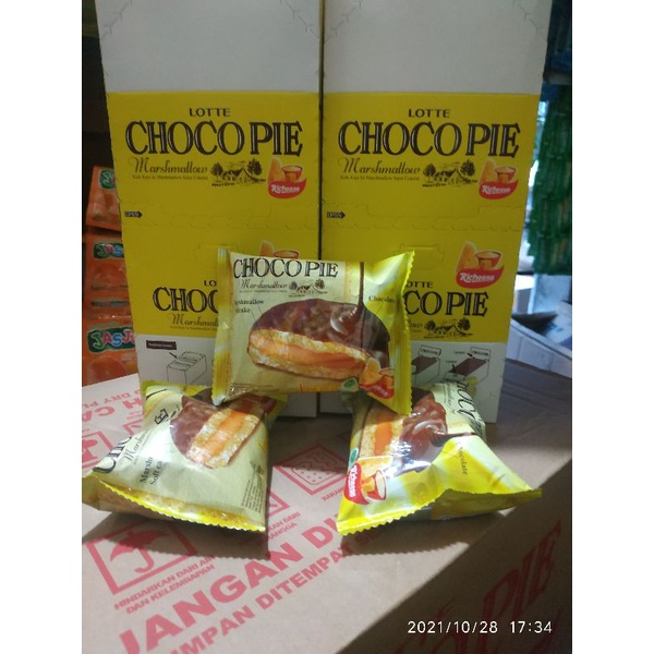 

Lotte chocopie rasa keju 12@28grm