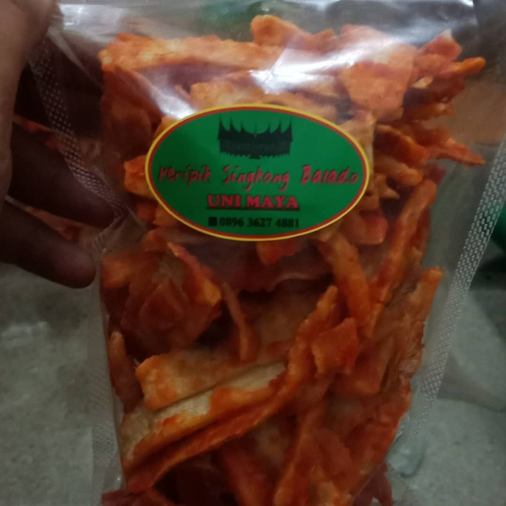 

Kripik singkong balado padang uni maya