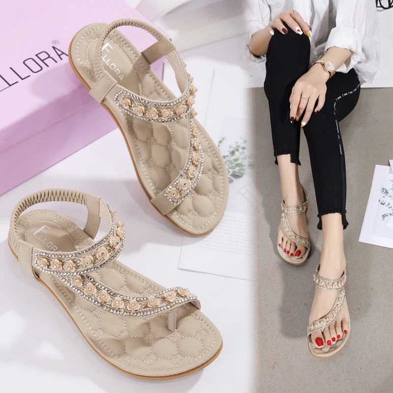 ELLORA EY420-02 Sandal Wanita Flat Import