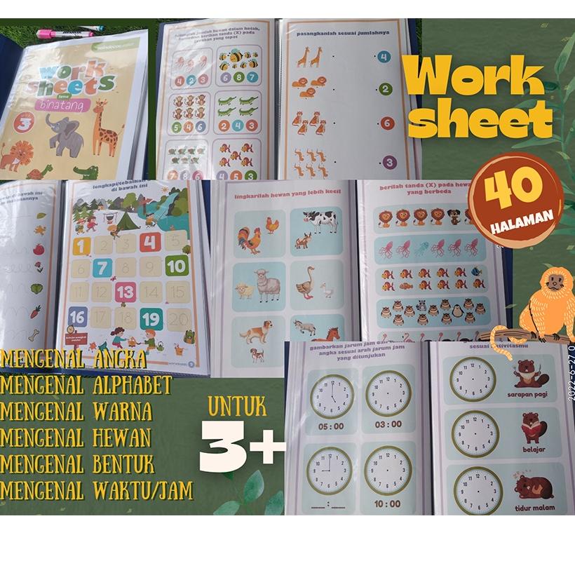 

Siap Kirim.. Worksheet Anak 3+ Wipe and Clean Activity Book Buku Aktivitas Pra PAUD 2 3 4 5 Tahun