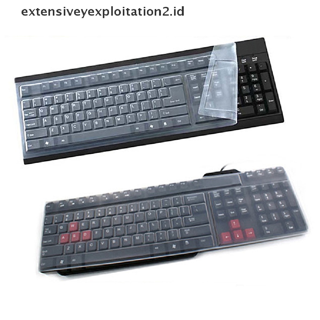 1pc Pelindung Kulit Cover Keyboard Komputer Desktop Universal