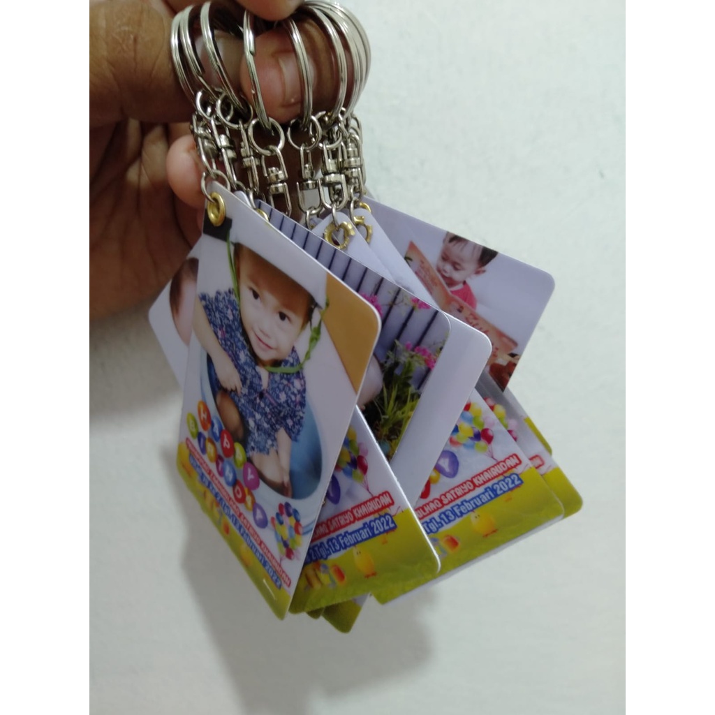 ganci gantungan kunci pvc custom foto