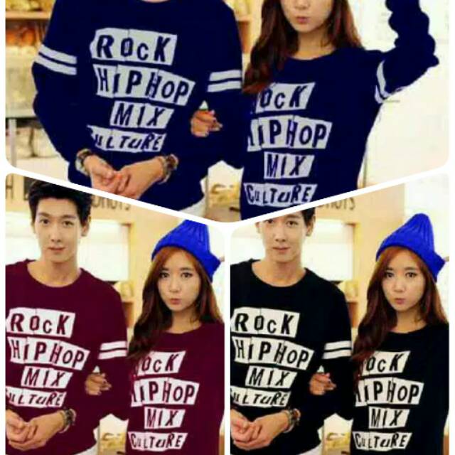 KAOS COUPLE LENGAN PANJANG /CP BAJU COUPLE