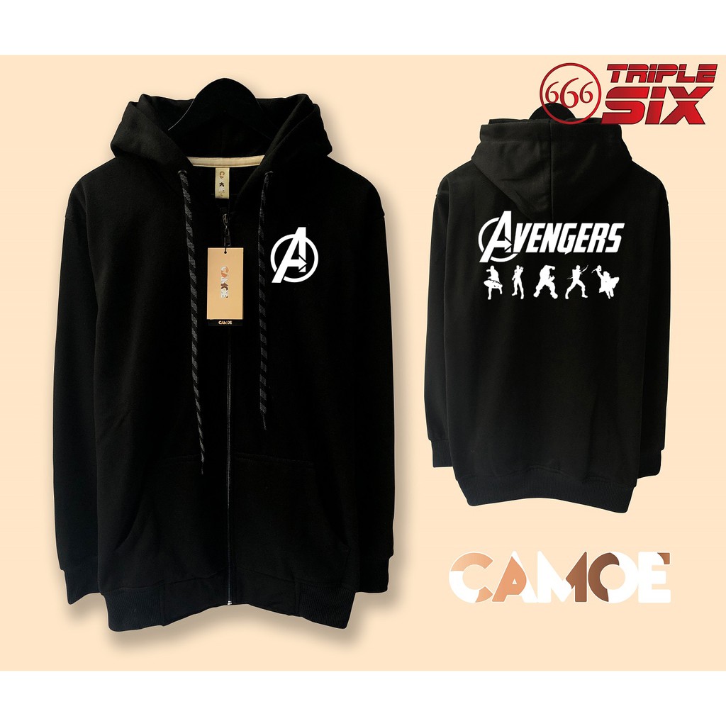 Jaket Hoodie Zipper Marvel Avengers Original Member
