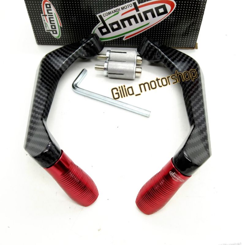 Proguard carbon Domino model AGV handguard karbon pelindung tangan karbon Domino