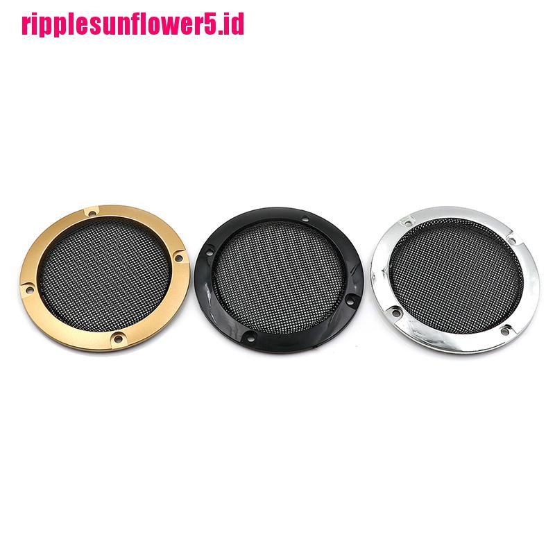 # Kaos T-Shirt Wanita Lengan Pendek Motif Print #2pcs cover speaker Audio Bahan metal mesh Ukuran 3 &quot;