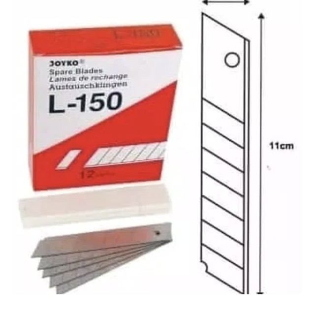 

Isi Carter Cutter "KENKO" L500 Isi Pisau Karter Besar Isi 5pcs