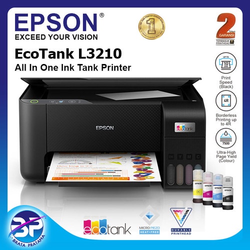 Printer Epson EcoTank L3210 A4 All-in-One Ink Tank Bandung Pengganti L3110