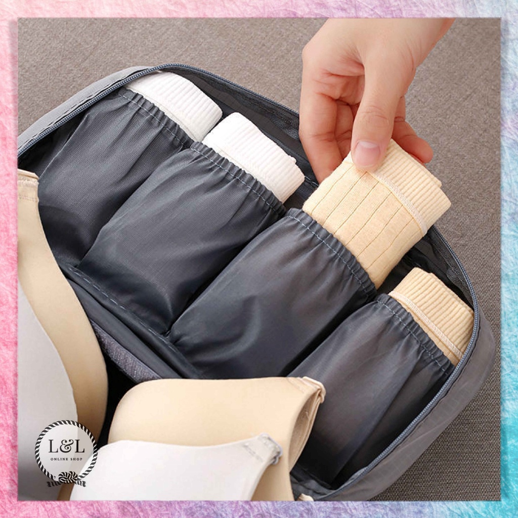 Tas Travel Bag Pouch Set Traveling Fashion Organizer Multifungsi Penyimpanan Pakaian Celana Dalam Serbaguna Terbaru