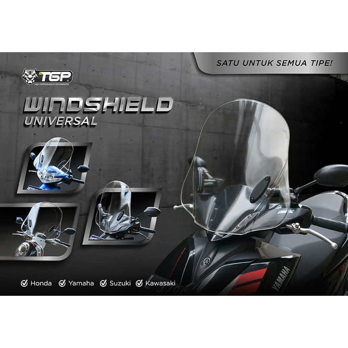 Windshield Visor Universal Aerox Vario Beat Scoopy Spacy Mio Soul TGP