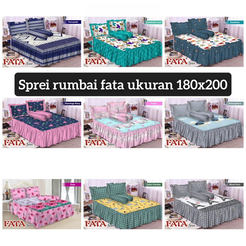 SPREI FATA 180X200 RUMBAI / SPREI RUMBAI FATA 180X200