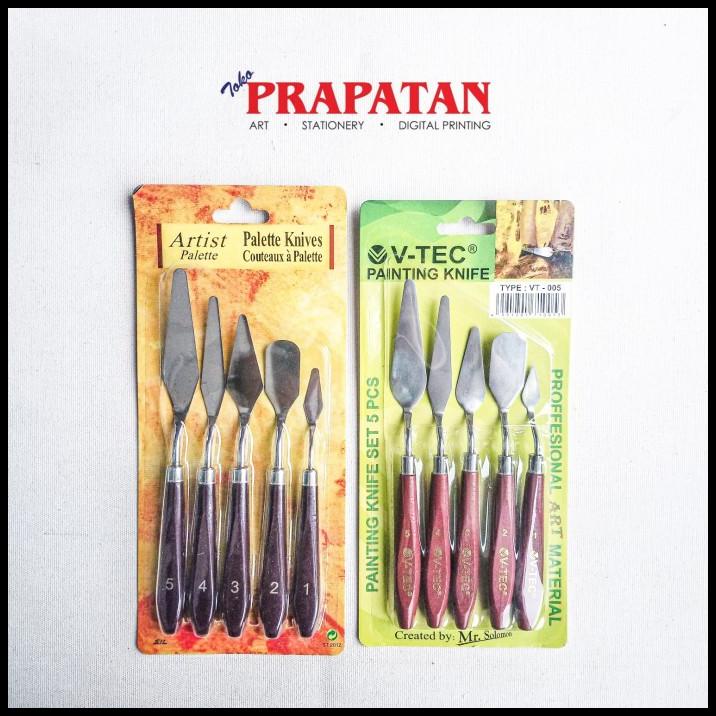 

Pisau Palet / Painting Knife V-Tec Set (5 Pcs)
