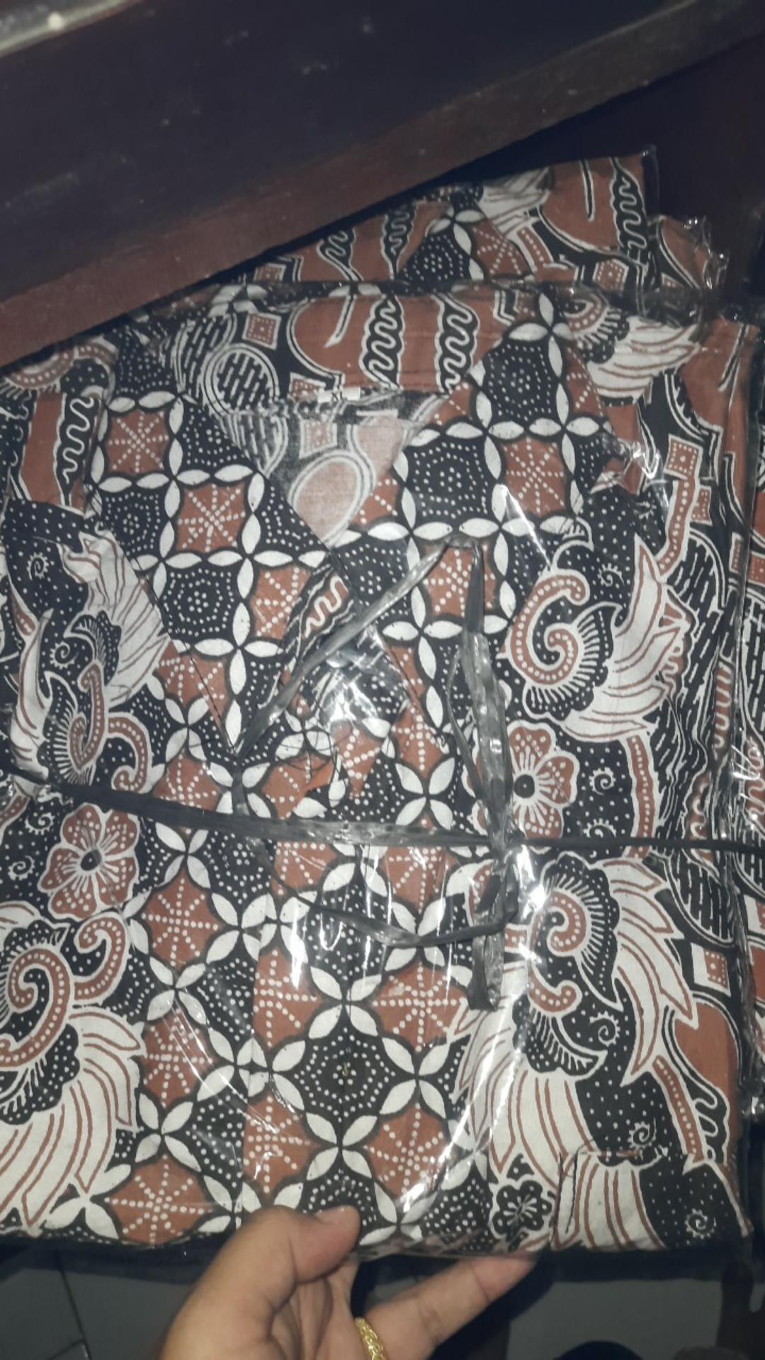 Bswart Batik Hrb026 Kenongo Hem Pendek Padi Pekalongan M L Xl Batik Pria Murah Modern Grosir