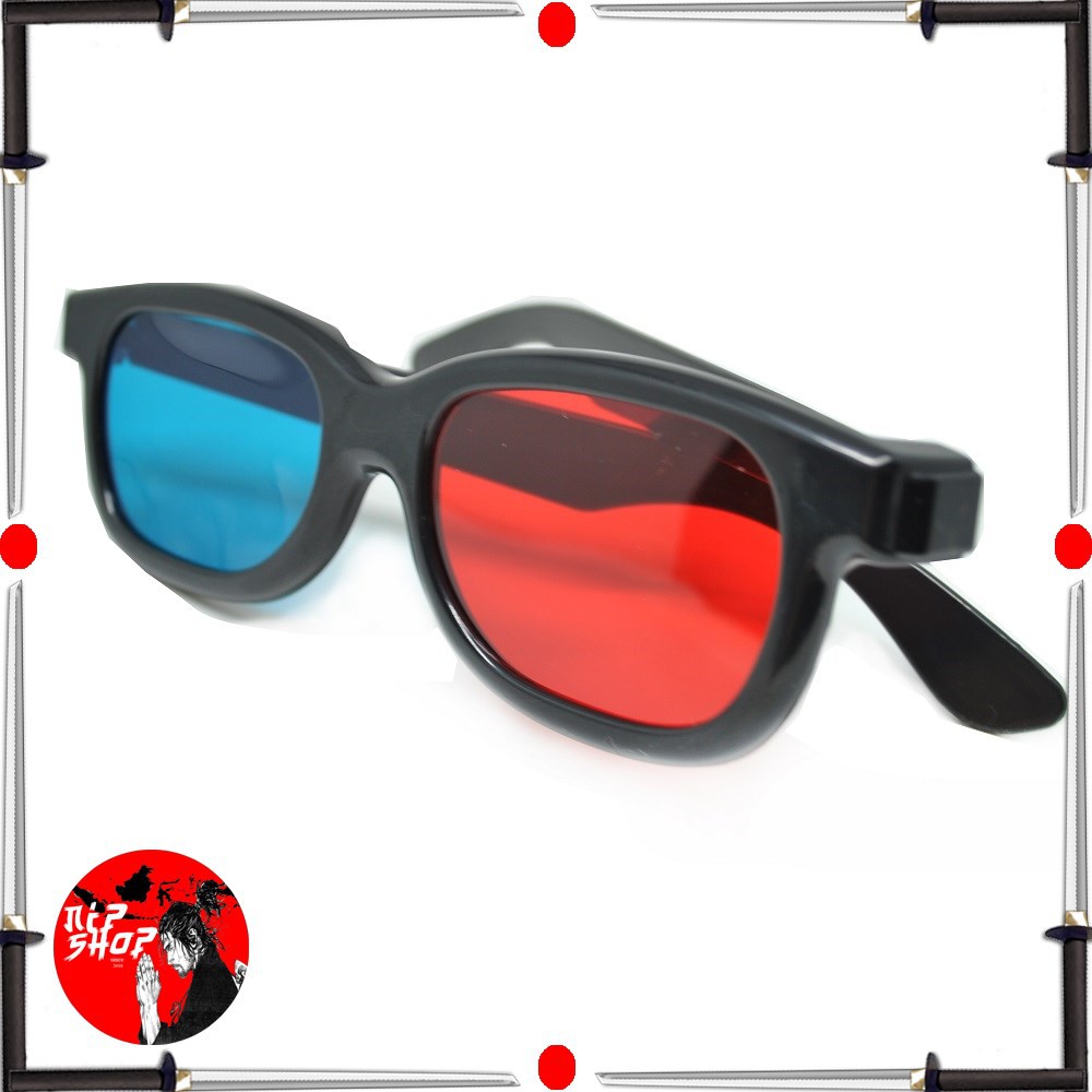 3D Glasses Plastic Frame / Kacamata 3D Black