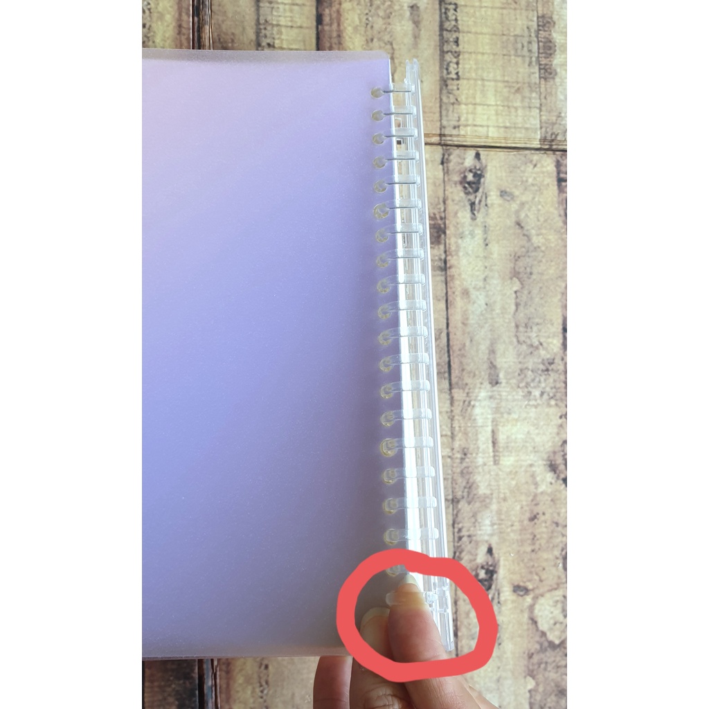 Binder Notepad Gradasi - Notebook Spiral Wengu A5 Warna Gradient Ring Plastik Bisa Direfill PL026