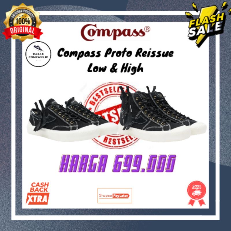 [READY STOCK]Sepatu Compass R&D Proto 1 Reissue Low & High