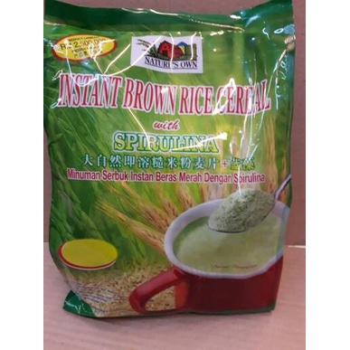 

SIRUP- SPIRULINA INSTANT BROWN RICE CEREAL ( COVER HIJAU ) -SIRUP.